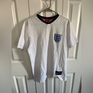 England Football Jersey Soccer White Size Medium